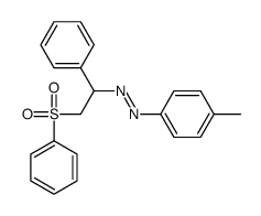 [2-(benzenesulfonyl)-1-phenylethyl]-(4-methylphenyl)diazene Structure