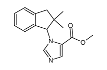 methyl 1-(2,3-dihydro-2,2-dimethyl-1H-inden-1-yl)-1H-imidazole-5-carboxylate结构式