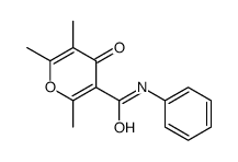 2,5,6-trimethyl-4-oxo-N-phenylpyran-3-carboxamide Structure