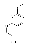 2-(2-methylsulfanylpyrimidin-4-yl)oxyethanol Structure