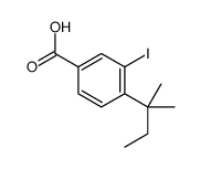 3-iodo-4-(2-methylbutan-2-yl)benzoic acid结构式