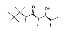 (2R,4R,5S)-2-(tert-Butyl-dimethyl-silanyl)-5-hydroxy-4,6-dimethyl-heptan-3-one Structure