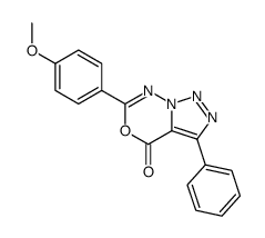 3-Phenyl-6-(p-methoxyphenyl)-4H-<1,2,3>triazolo<1,5-d><1,3,4>oxadiazin-4-one结构式