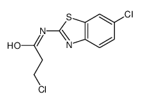 3-chloro-N-(6-chloro-1,3-benzothiazol-2-yl)propanamide Structure