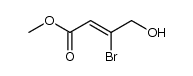 (Z)-3-Brom-4-hydroxy-2-butensaeure-methylester结构式