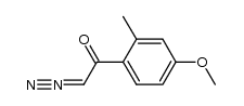 1-diazo-2-(4-methoxy-2-methylphenyl)ethan-2-one结构式