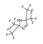 2,2,5,5-tetrakis(trifluoromethyl)-3-imidazoline结构式