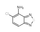 4-氨基-5-氯-1,2,3-苯并噻二唑结构式