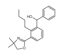 (2-butyl-3-(4,4-dimethyl-4,5-dihydrooxazol-2-yl)phenyl)(phenyl)methanol结构式