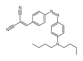 2-[[4-[[4-(dibutylamino)phenyl]diazenyl]phenyl]methylidene]propanedinitrile Structure