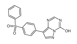 4-Hydroxy-8-(4-phenylsulfonylphenyl)pyrazolo[1,5-a]-1,3,5-triazine Structure