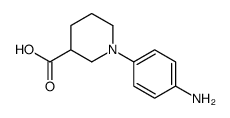 1-(4-氨基苯基)哌啶-3-羧酸结构式