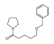 5-phenylmethoxy-1-pyrrolidin-1-ylpentan-1-one结构式