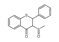 3-(methylsulfinyl)-2-phenylthiochroman-4-one结构式