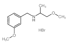 (3-Methoxy-benzyl)-(2-methoxy-1-methyl-ethyl)-amine hydrobromide结构式