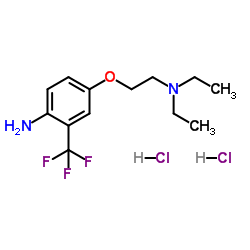 4-[2-(Diethylamino)ethoxy]-2-(trifluoromethyl)aniline dihydrochloride Structure