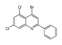 4-bromo-5,7-dichloro-2-phenylquinoline结构式