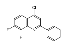 4-chloro-7,8-difluoro-2-phenylquinoline Structure