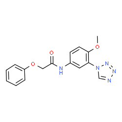 N-[4-Methoxy-3-(1H-tetrazol-1-yl)phenyl]-2-phenoxyacetamide Structure