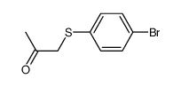 (4-bromophenylthio)acetone Structure