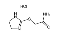 (4,5-dihydro-1H-imidazol-2-ylmercapto)-acetic acid amide, hydrochloride Structure