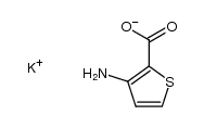potassium 3-aminothiophene-2-carboxylate结构式