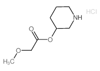 3-Piperidinyl 2-methoxyacetate hydrochloride结构式