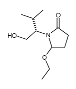 2-Pyrrolidinone,5-ethoxy-1-[1-(hydroxymethyl)-2-methylpropyl]-,[S-(R*,R*)]-(9CI) Structure