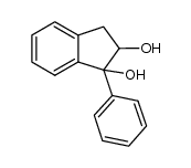 1-phenyl-2,3-dihydro-1H-indene-1,2-diol结构式