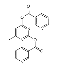 6-methylpyrimidine-2,4-diyl dinicotinate结构式