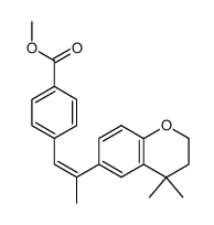 methyl (Z)-4-<2-(3,4-dihydro-4,4-dimethyl-2H-1-benzopyran-6-yl)-1-propenyl>benzoate Structure