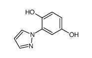 1,4-dihydroxy-2-(pyrazol-1'-yl)benzene结构式
