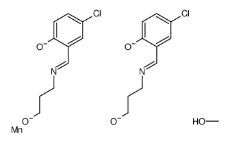 bis(3-(5-chlorosalicylideneamino)propanolato-O,N-O')manganese(IV)结构式