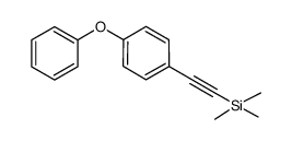 trimethyl((4-phenoxyphenyl)ethynyl)silane Structure