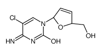 2',3'-didehydro-2',3'-dideoxy-5-chlorocytidine structure