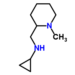 N-[(1-Methyl-2-piperidinyl)methyl]cyclopropanamine Structure