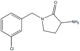 3-amino-1-(3-chlorobenzyl)pyrrolidin-2-one Structure
