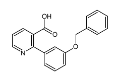 2-(3-phenylmethoxyphenyl)pyridine-3-carboxylic acid Structure