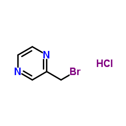 2-(Bromomethyl)pyrazine hydrochloride (1:1) Structure