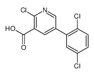 2-chloro-5-(2,5-dichlorophenyl)pyridine-3-carboxylic acid结构式