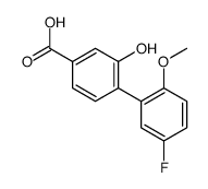4-(5-fluoro-2-methoxyphenyl)-3-hydroxybenzoic acid Structure