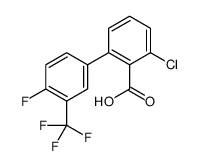 2-chloro-6-[4-fluoro-3-(trifluoromethyl)phenyl]benzoic acid Structure