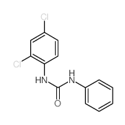 1-(2,4-dichlorophenyl)-3-phenyl-urea结构式