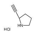 (2S)-2-ethynylpyrrolidine,hydrochloride structure