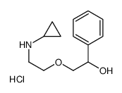 2-[2-(cyclopropylamino)ethoxy]-1-phenylethanol,hydrochloride Structure