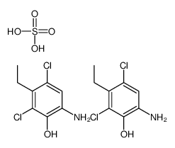 6-amino-2,4-dichloro-3-ethylphenol,sulfuric acid结构式