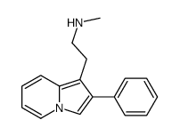 N-methyl-2-(2-phenylindolizin-1-yl)ethanamine Structure