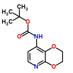 2-Methyl-2-propanyl 2,3-dihydro[1,4]dioxino[2,3-b]pyridin-8-ylcarbamate structure