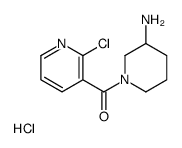 (3-Amino-piperidin-1-yl)-(2-chloro-pyridin-3-yl)-Methanone hydrochloride structure