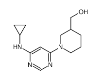 [1-(6-Cyclopropylamino-pyrimidin-4-yl)-piperidin-3-yl]-Methanol结构式